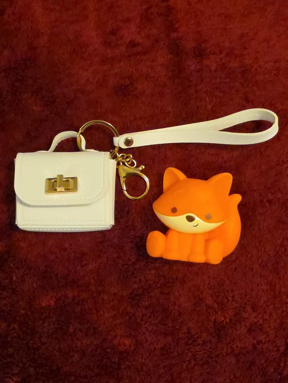 🆕 Mini Purse Keychain - White